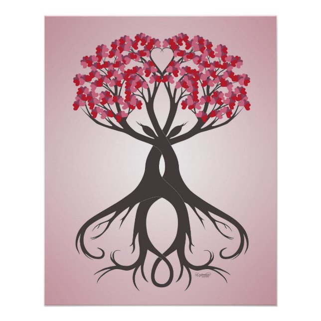 Póster Crescendo junto com o Poster brilhante amor (Frente)