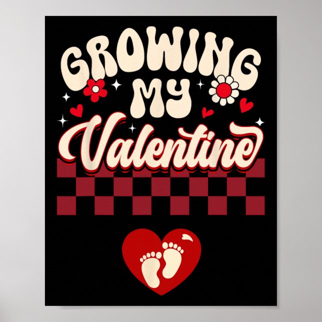 Poster Crescendo Meu Vale Dia das Mães Valentines Gravide (Frente)