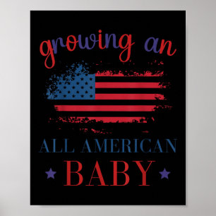 Poster Crescendo Um Bebê Totalmente Americano Anúncio de