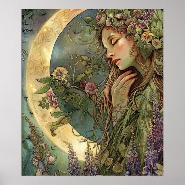 Poster Crescent Moon Ostara (Frente)
