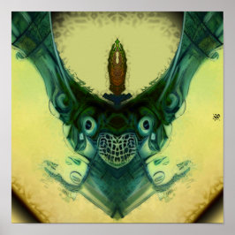 Poster Crescente familiar - padrões pareidolia