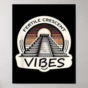 Poster Crescente Fértil Víbias Engraçadas Mesopotâmico An