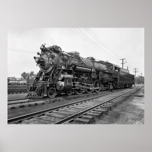 PÓSTER CRESCENTE LIMITADO DE CRESCENTE LOCOMOTIVO A VAPOR (Frente)