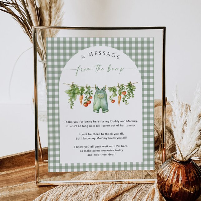 Poster Cresceu localmente uma mensagem do Chá de fraldas  (Criador carregado)