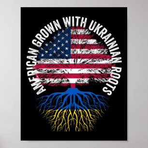 Poster Crescido Americano Raízes Ucranianas