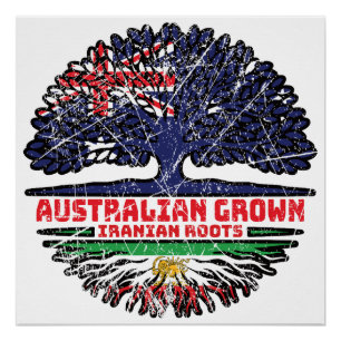 Póster Crescido na Austrália, Raízes Iranianas – Leão e S