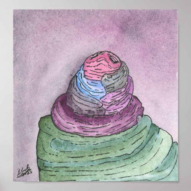 Poster Crescimento de Fungos (Frente)