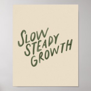 Poster Crescimento lento e constante - Cota Inspiracional