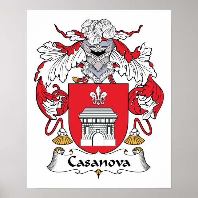 Póster Crest da Família Casanova (Frente)