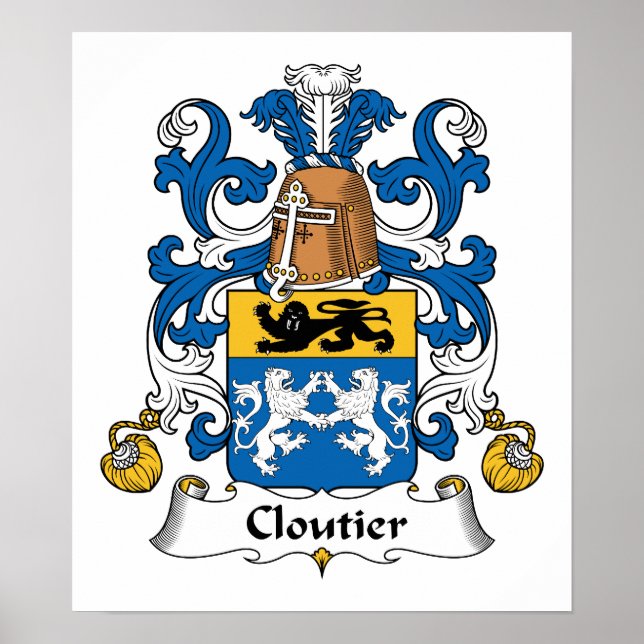 Póster Crest da Família Cloutier (Frente)
