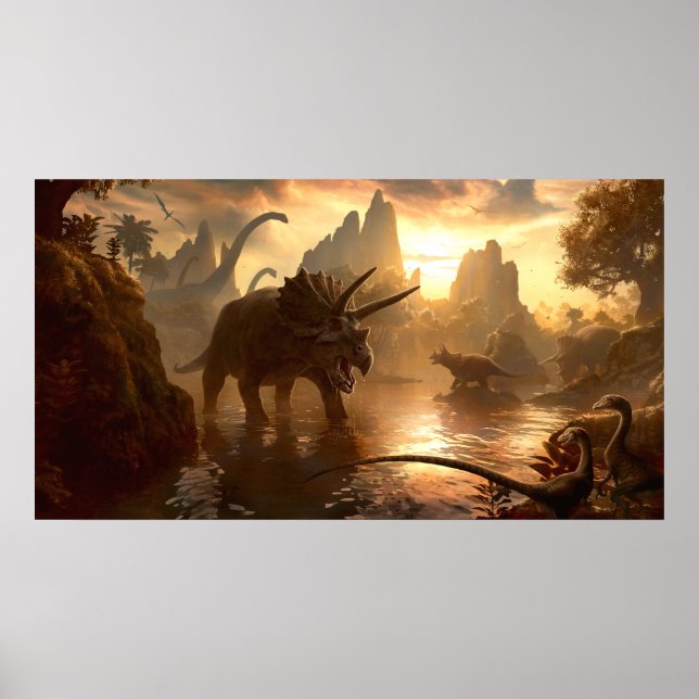 Póster CRETACEOUS SUNSET por Kerem Beyit (Frente)