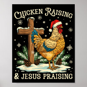 Poster Criação de Frangos & Louvando a Jesus no Natal