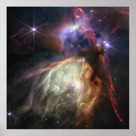 Poster Criação de Novas Estrelas | Rho Ophiuchi | JWST