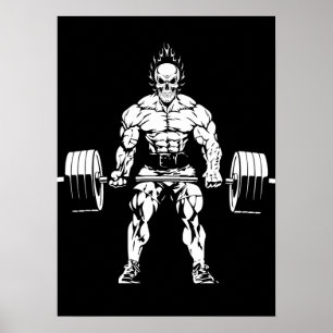 Poster Criação de Pormenores de Workout Gym - Motivação d