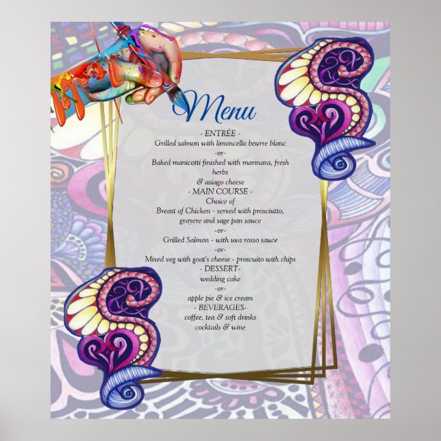 Poster Criação de Portas Azuis do Partido Artista Cheerfu (Frente)