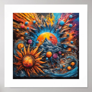 Poster Criação de Sistema Solar