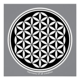 Póster Criação Harmonia – Símbolo de Geometria Sagrada