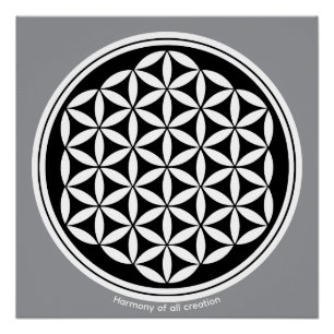 Póster Criação Harmonia – Símbolo de Geometria Sagrada