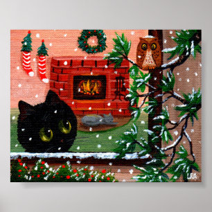 Poster Criacionistas de Arte de Cabra Negra de Natal