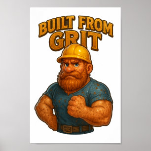 Poster Criada a partir da Grit - Arte de Parede 3D Imprim