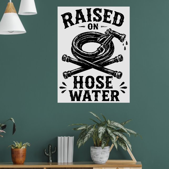 Poster Criado com água de mangueira (Sala de Estar 1)