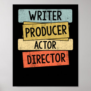 Poster Criador de Arquivos do Diretor do Ator do Produtor