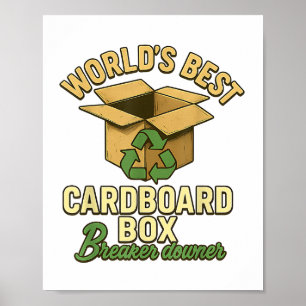 Poster Criador de caixas de papelão do mundo Engraçado Ec