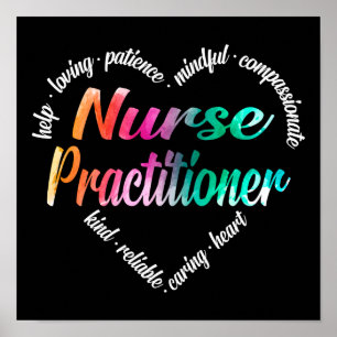 Poster Criador de Enfermeiro, Coração, Palavra de Cloud W