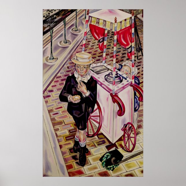 Póster Criança com Sorvete (Frente)