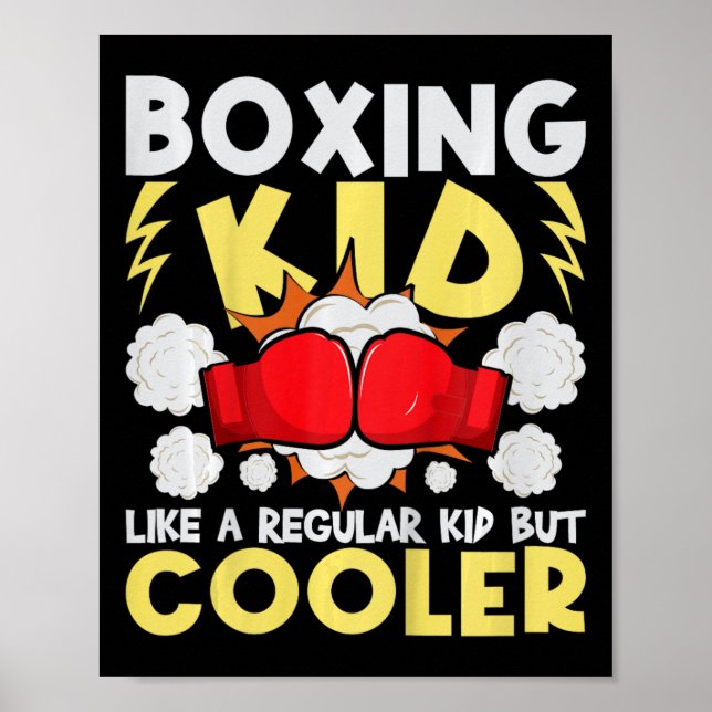 Poster Criança De Boxer Como Uma Criança Normal Mas Mais  (Frente)