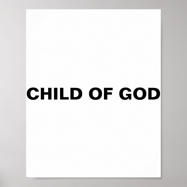 Poster "Criança de Deus" (Frente)