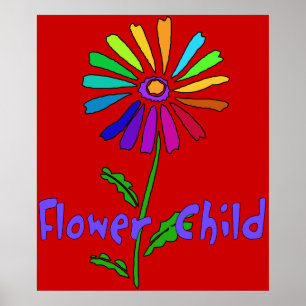 Póster Criança de flor