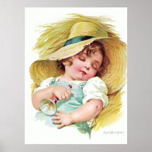 Póster Criança de sono de Maud Humphrey