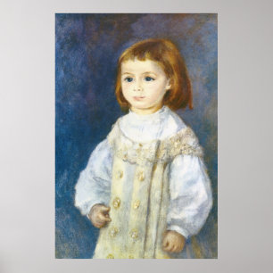 Poster Criança no branco por Pierre Auguste Renoir