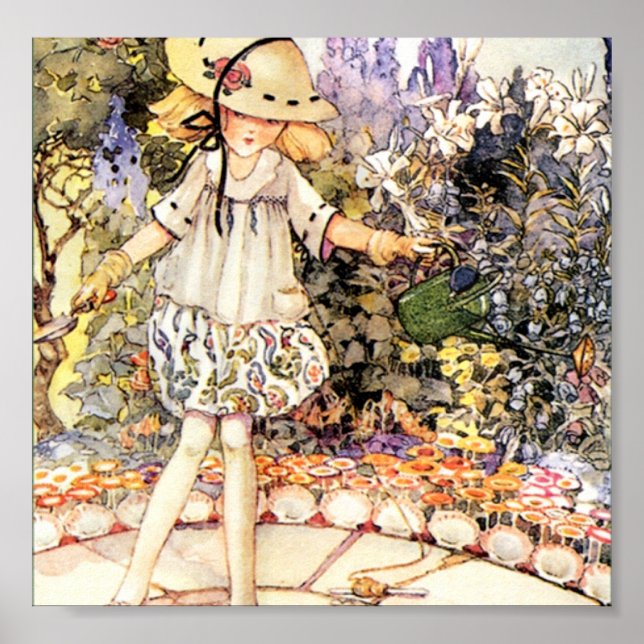 Póster Criança no Jardim (Frente)