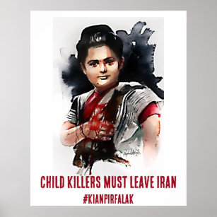 Poster Crianças assassinas devem deixar o Irã