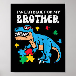 Poster Crianças Autismo Sensibilização Azul Para O Meu Ir