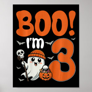 Poster Crianças Boo Eu tenho 3 Halloween Spooky Pumpkin 3