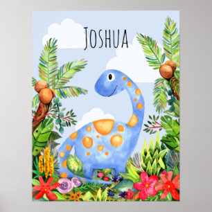 Poster Crianças Cadeias Selvagens Dinossauros Bebês Dinos