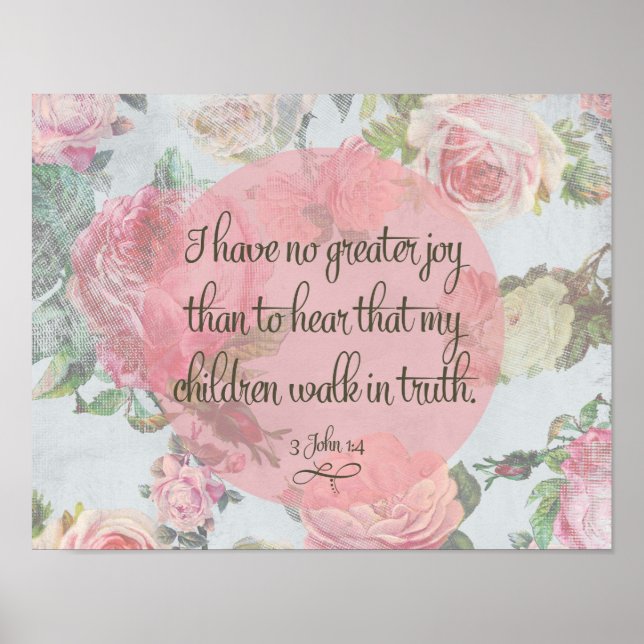 Póster Crianças caminham na verdade (Frente)