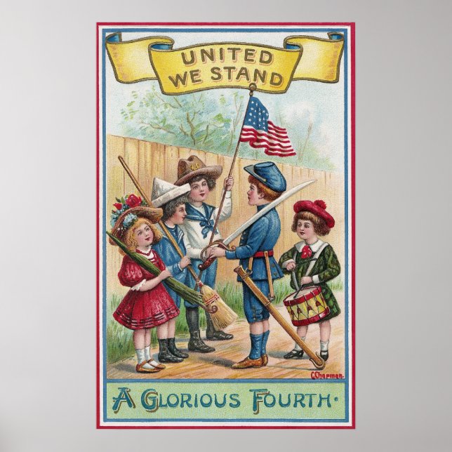 Poster Crianças celebram o quarto (Frente)