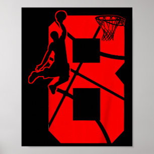 Poster Crianças com 8 anos de idade Partitema de aniversá