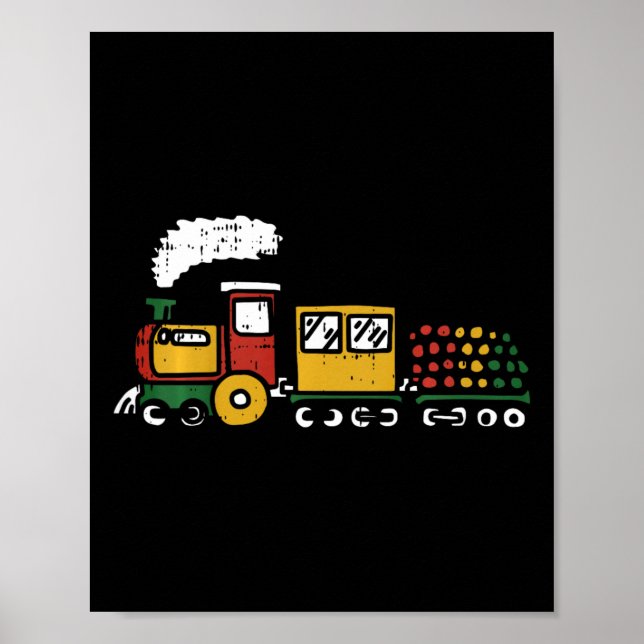Poster Crianças Comboio Pan-Africano Junta História Negra (Frente)