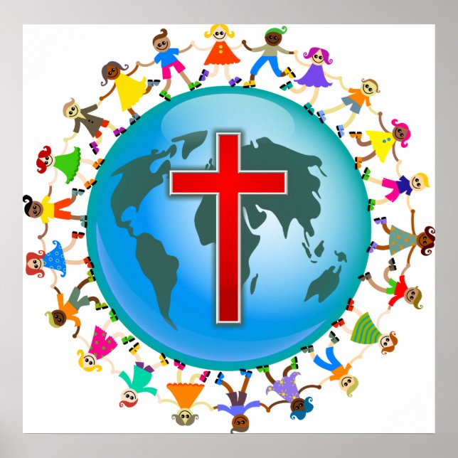 Póster Crianças Cristãs (Frente)