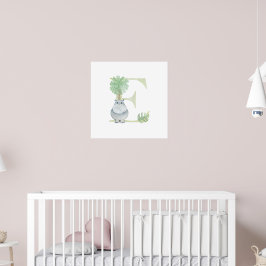 Poster Crianças Cutas Monograma E Enfermeiro De Animais H