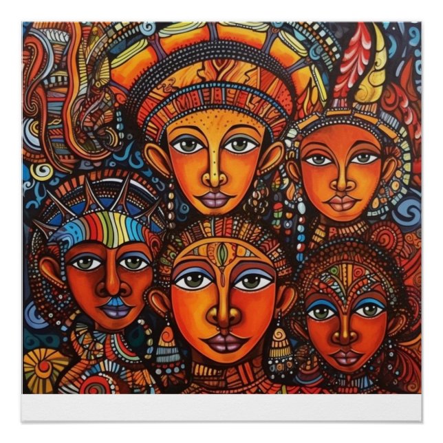 Póster Crianças da Etiópia (Frente)