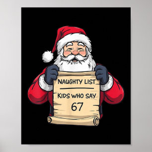 Poster Crianças da Lista Travessa do Papai Noel que Dizem