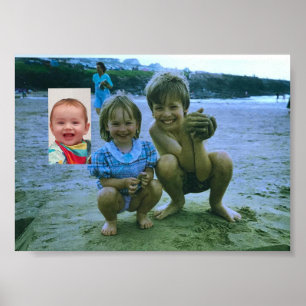 Poster Crianças da praia Polzeath