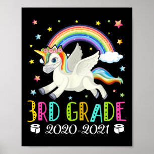 Poster Crianças da Terceira Série 2020 Quarentena Unicórn