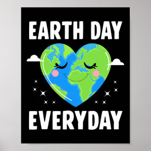 Poster Crianças da Terra do Coração Corta Corta Dia da Te
